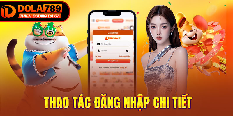 Thao tác đăng nhập chi tiết